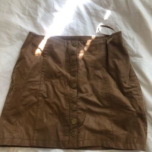 Free People Suede Mini Skirt